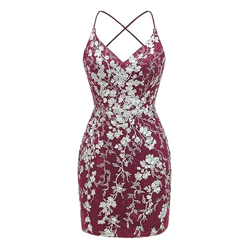 Lace Tight Homecoming Dresses Short Prom Dresses Spaghetti Straps Appliques Cocktail Party Dress