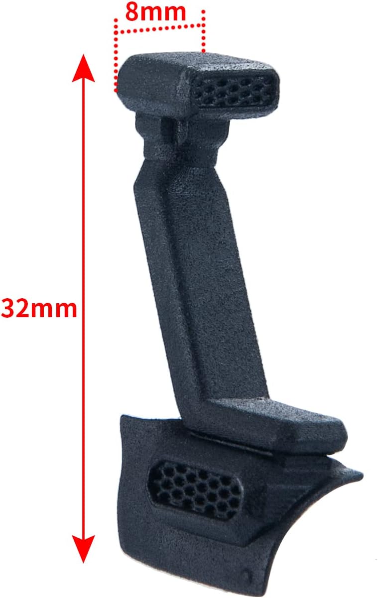 RC Car Plastic Snorkel Hood Mount Wading Throat Snorkel Wading Hose Compatible with 1/24 SCX24 AXI00002 AXI00005 RC Crawler Car Body Shell DIY Decoration Parts, Black