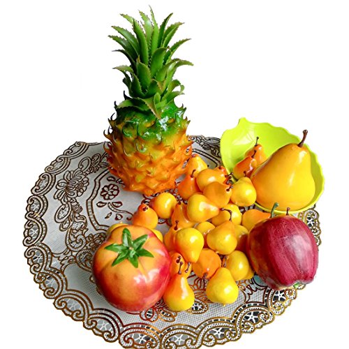 Lorigun 30Pcs Artificial Lifelike Simulation 1.3" Mini Pears Fake Fruits Photography Props Model #TOP4
