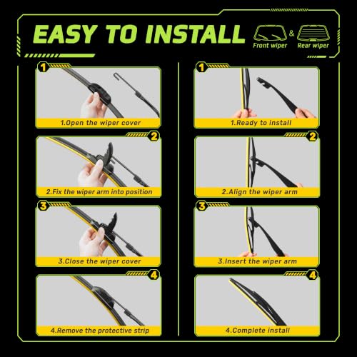 Image of Silicone Windshield Wiper blades Replacement for