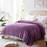 Bertte Plush Throw Blanket Super Soft Fuzzy Warm Blanket | 330 GSM Lightweight Fluffy Cozy Luxury De
