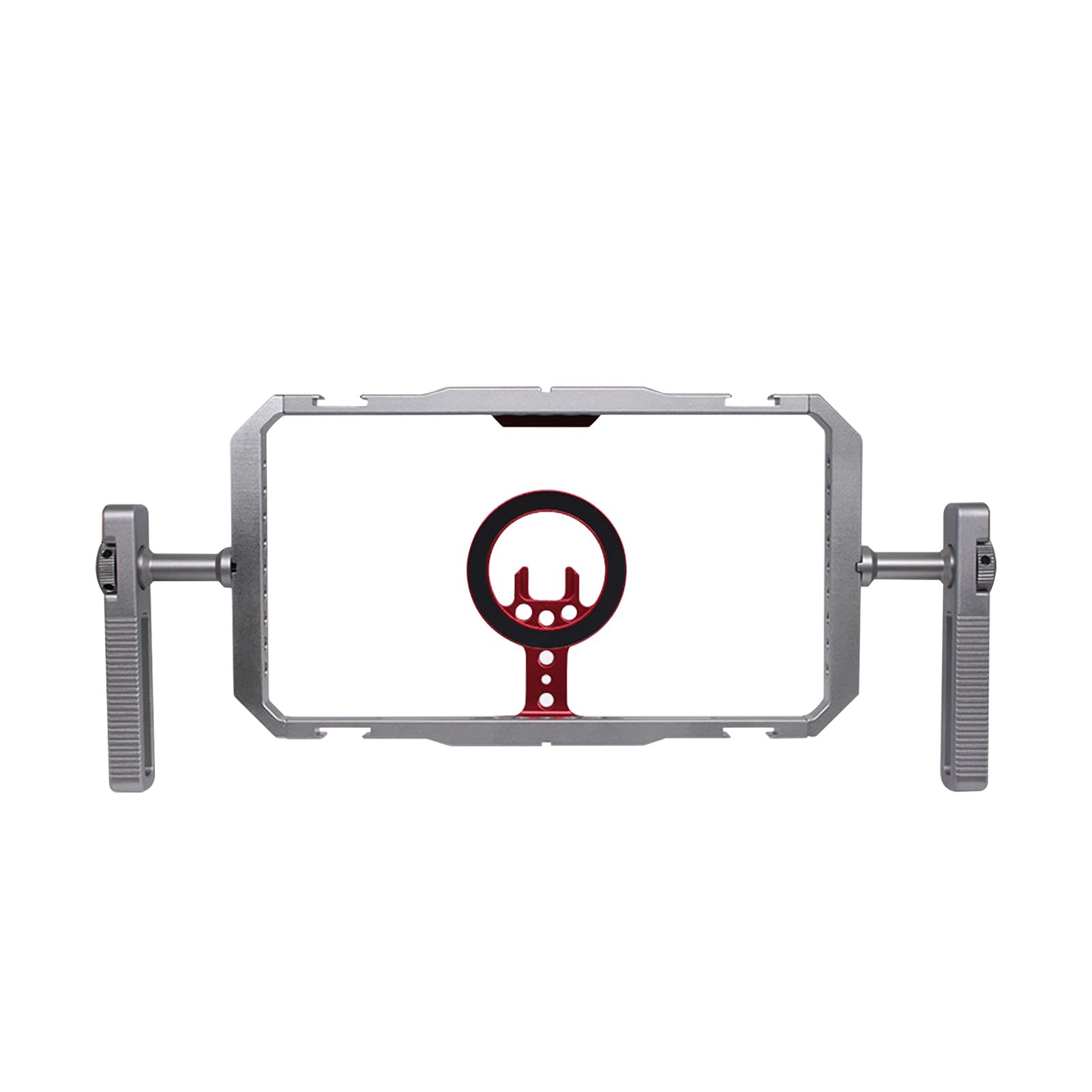 Dpofirs Estabilizador de Jaula para Teléfono Móvil Equipo de Vídeo Ligero de Aleación de Aluminio con Asas Dobles para Filmación de Películas con Teléfonos Inteligentes para Vloggers/Creadores de