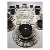 Diseño de ranura simple pero elegante y práctico: el diseño de ranura simple hace que sea más fácil de sostener. Estos platos se ven elegantes y soñadores cuando se colocan sobre la mesa, y una variedad de colores agregan estilo y esplendor a su hogar.