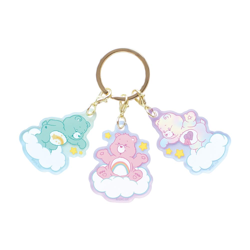 Amazon.co.jp: ティーズファクトリー ケアベア3チャームキーホルダー