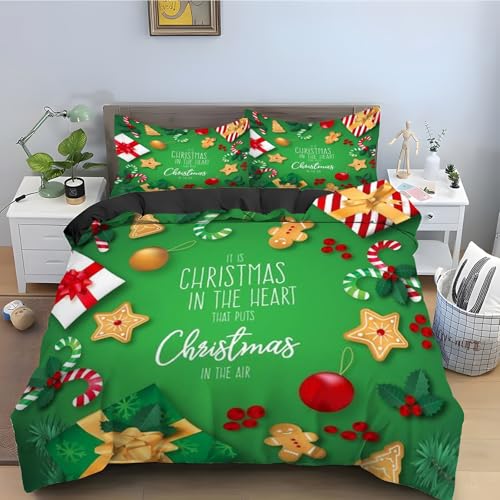 Ensemble de literie 3 pièces 160x200 microfibre douce avec fermeture éclair