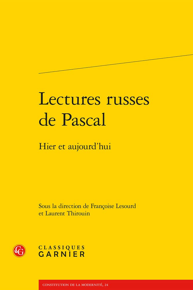 Lectures Russes de Pascal: Hier Et Aujourd'hui