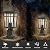 Darkaway Outdoor Post Lights Lamp Post Light Fixture, Waterproof Aluminum Housing with Glass, Fence Post Deck Lighting for Garden, Patio, Pathway (1 Pack, Black)