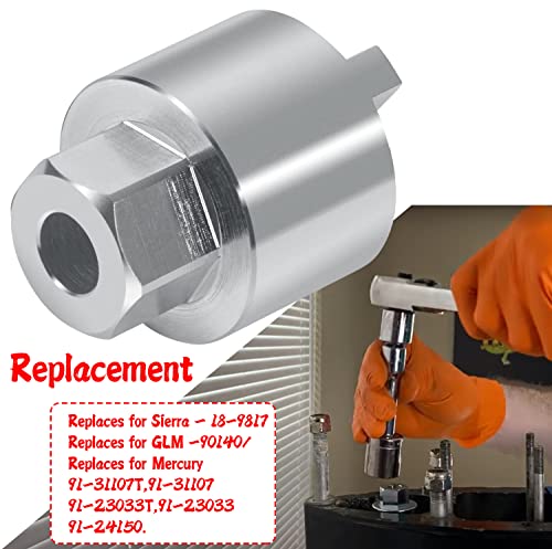Image of 91-31107T Shift Shaft Bushing Tool and 91-43506 Drive Shaft Bearing Removal and Installation Threaded Wrench Tool Fit for Mercury Outboard