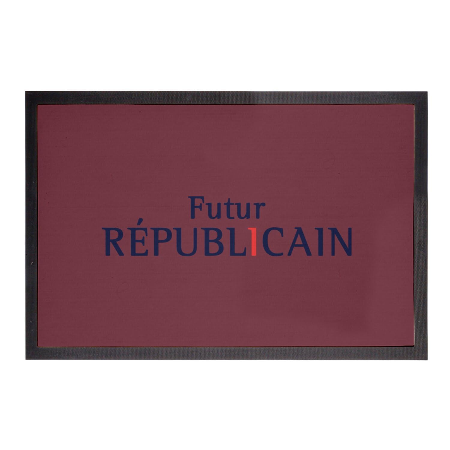 Paillasson rouge humour politique futur républicain tapis entrée 75x50