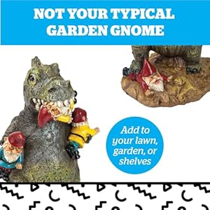 BigMouth Inc Godzilla Garden Gnome Statue, Outdoor Lawn & Yard Monster Figurine Sculpture Decorations, Funny Housewarming Gag Gift BigMouth Inc Godzilla Garden Gnome Statue Outdoor Lawn Yard Monster Figurine Sculpture Decorations Funny Housewarming Gag Gift