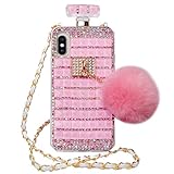 Losin Perfume Case Compatible with iPhone 6 Plus/iPhone 6S Plus 5.5 in Luxury Bling Diamond Rhinesto