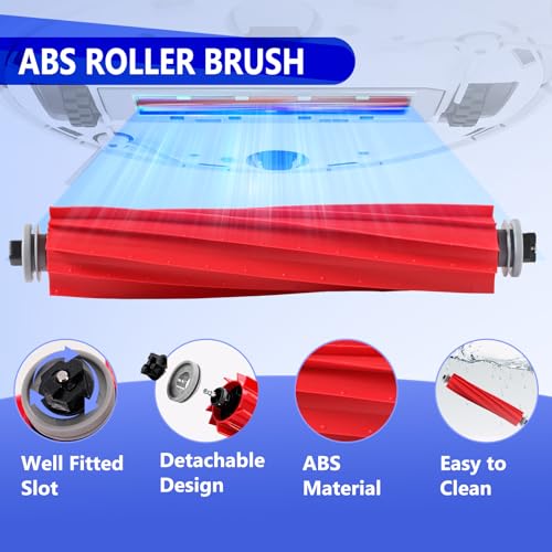 Image of 32 Pcs QV 35A Replacement Accessories Compatible with Roborock Qrevo S Pro /QV 35A / QV 35S Robot Vacuum, 2 Mainbrushes, 6 Scent Tablets, 4 HEPA Filters, 6 Dust Bags, 6 Mop Pads, 6 Side Brushes