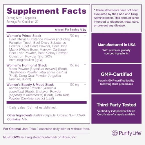Purify Life Grass-Fed Beef Organ Supplement