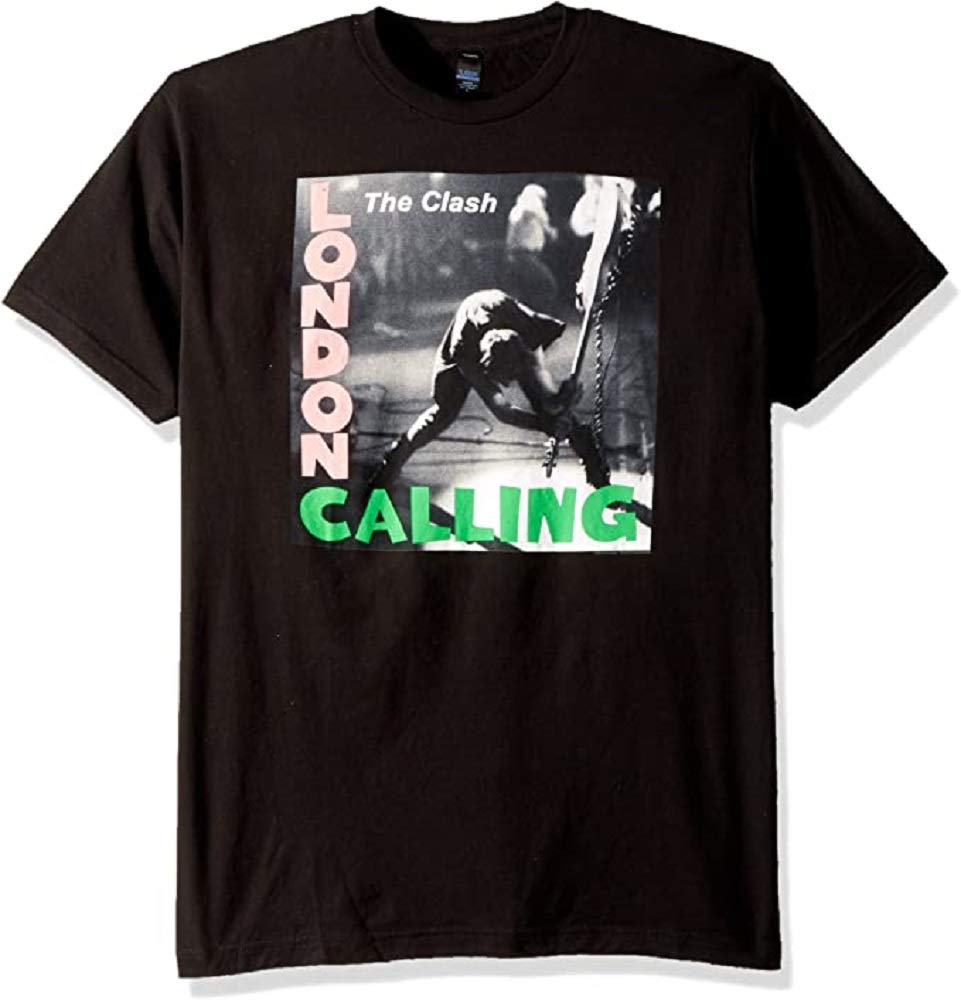 Global The Clash Men's London Calling T-Shirt Black Large | Officially Licensed