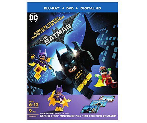 The LEGO Batman Movie Exclusive (Blu-ray + DVD + Digital) with Lego Batgirl Mini Figure and 3 Collectible Postcards image 5