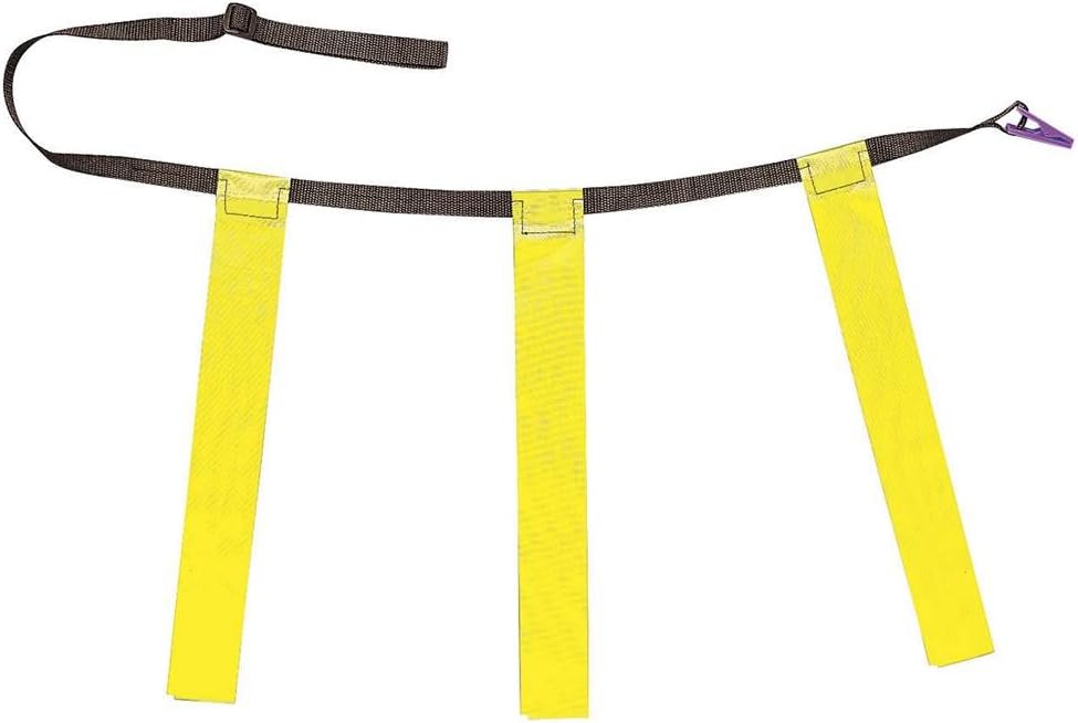 - Champion Sports Quick Release Triple Flag Football Set โ X-Large Gray Belt โ 40"โ50" โ Yellow Flags