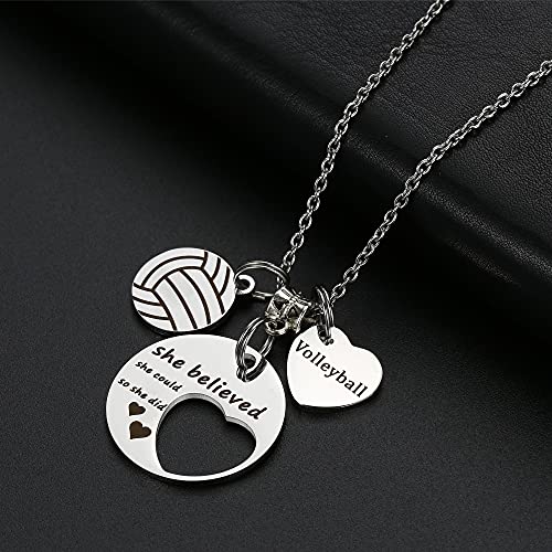 Volleyball Gifts Volleyball Necklace for Women Team Sport Necklace2