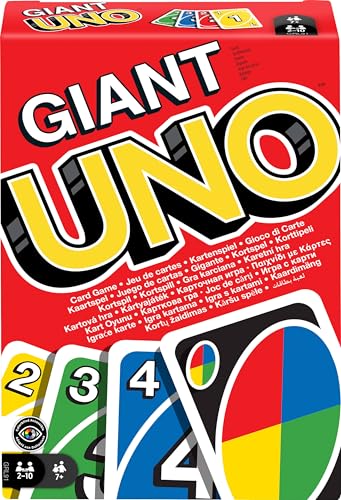 Mattel Games UNO Giant, Juego de Cartas (Mattel GRL91)