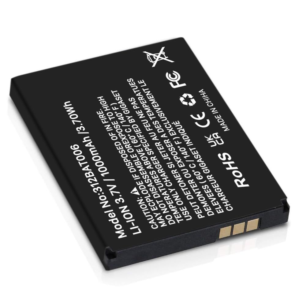 Batteria Di Ricambio YISHDA Per Telefono AVM Fritz!Fon C5/C4/M2 - 2 Pezzi, 1000 MAh, 3.7V, Compatibile Con Codici 312BAT006, 312BAT016