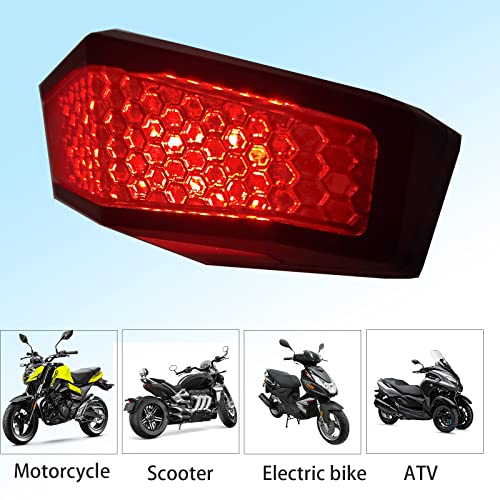 Motorcycle Tail Light Led Brake Lights With Turn Signal Light , Universal Motorcycle Amber Signal Light, Red Running & White License Plate Light Fit For Honda Shadow Suzuki Yamaha Kawasaki Dirt Bike #TOP3
