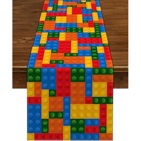 Nepnuser Building Blocks Table Runner Cover