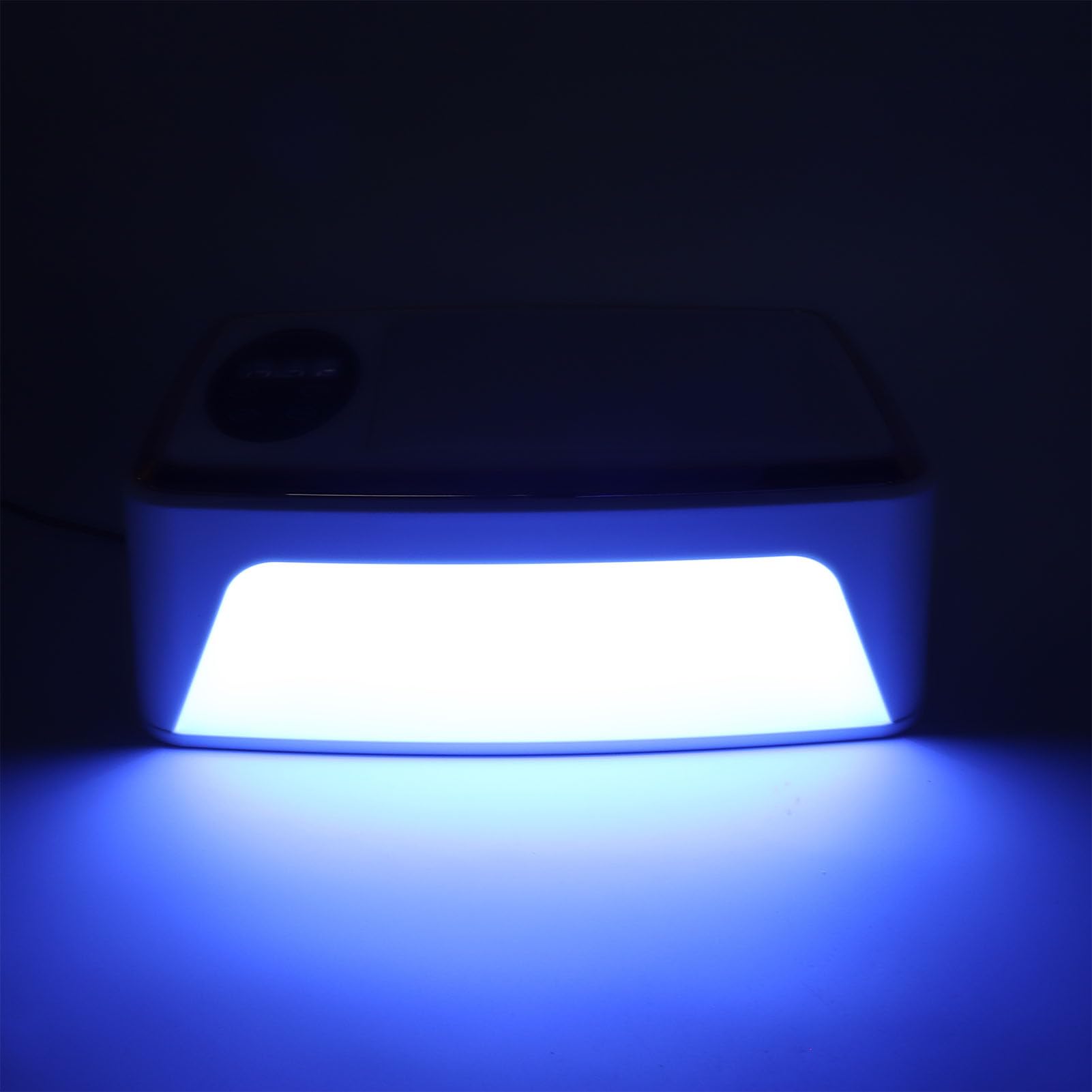 Luci UV per unghie, lampada per unghie LED UV 2 in 1 con bracciolo imbottito, 4 impostazioni timer, essiccatore per unghie gel UV LED Poggiabraccio per salone di bellezza (Spina