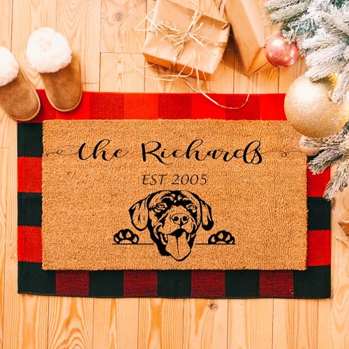 Customdoormatlabradordogcoconutcoirpersonalizedgiftdoormatwelcomemathousewarminggiftclosinggiftlastnamedoormatchocolatelabloverentrywayrug1164  Urban Country Home Decor Custom doormat labrador dog coconut coir personalized gift doormat welcome mat housewarming gift closing gift last name door mat chocolate lab lover entryway rug 1164  urban country home decor