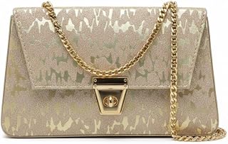 Women Sling Bag with Gold Chain Strap | Premium Designer Handbag for Ladies | Stylish Shoulder Crossbody Purse | Party, We... Price In India
