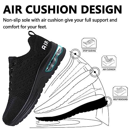 ziitop Running Shoes for Women Walking Shoes Athletic Air Cushion Tennis Shoes Ladies Non Slip Lightweight Fashion Sneakers Breathable Mesh Sport Shoes Girls Workout Casual Gym Jogging Shoes by ziitop - Image 5