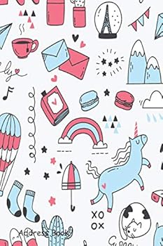 Paperback Address Book: For Contacts, Addresses, Phone Numbers, Email, Note, Alphabetical Index with Abstract Cute Doodle Seamless Book