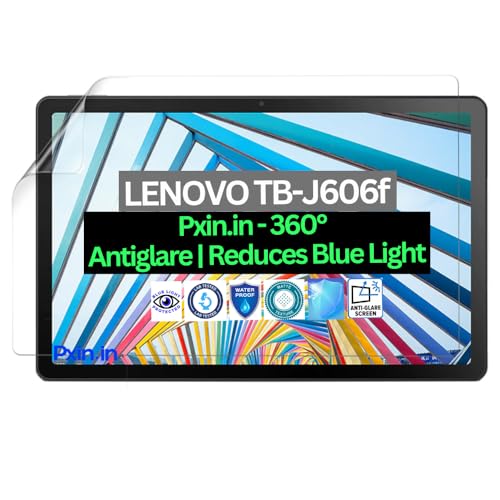 Image of Pxin Tablet Anti Bluelight and Anti Glare Screen Guard compatible with LENOVO TB-J606f | BLUVLightblock Tech | Scratch Proof | Prevents bluelight | Eye Protection | No Dry Eyes