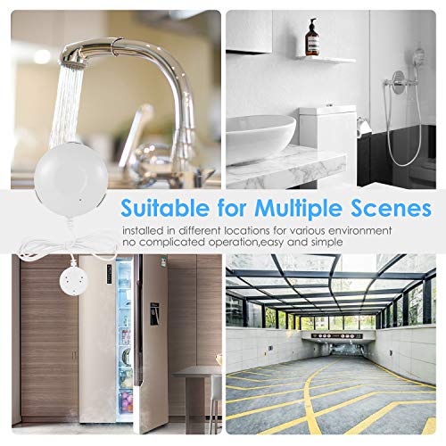 Mufern Sensor de água WIFI inteligente Sensor de vazamento de água doméstico Sensor de alarme de vaz