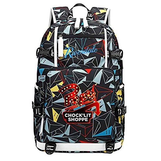 Mochila Riverdale Mochila para Niños Y Niñas Mochila con Patrón De Serpiente Mochilas Escolares para Adolescentes con USB para Hombres Y Mujeres Mochilas Informales Style23