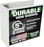 Samsill Durable 5 inch 3 Ring Binder, Lo...