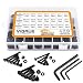Produktbild VIGRUE 1080Pcs Schrauben Set M2 M3 M4 Kohlenstoffstahl-Sechskopf-Knopf Schrauben Muttern und Unterlegscheiben Sortiment Kit Sechskantschrauben mit Aufbewahrungsbox flach Fall Box +Schraubenschlüssel