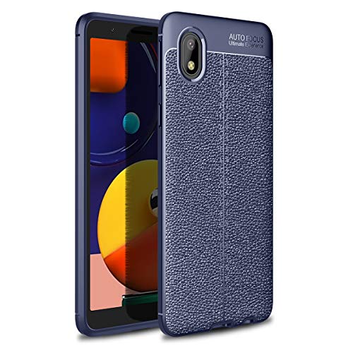 Wuzixi Funda para Samsung Galaxy A01 Core. Diseño de Funda de Silicona Suave y Delgada, Resistente a los Golpes y Duradera, Caso para Samsung Galaxy A01 Core.Azul