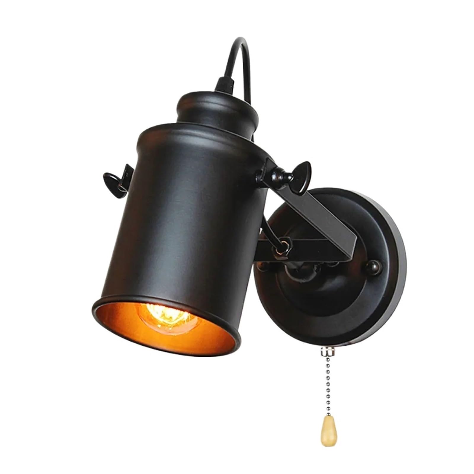 GDBAGKDQK Industrial Wall Lamp Vintage Light Retro Home Decor Fixture Rustic Interior Iron Sconce for Bedroom Balcony Hallway Bright Lights