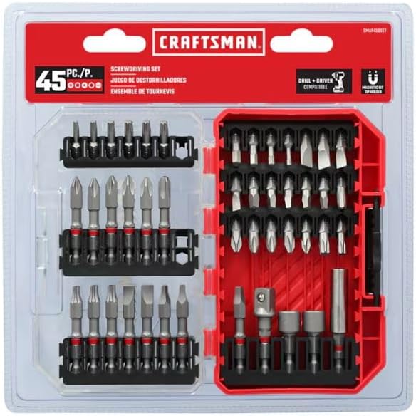 CRAFTSMEN Screwdriver Bit Set 45 -Piece