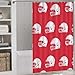 Football Helmet U.S.A. Bath Curtain Waterproof Shower Curtains with Hooks for Bathroom Showers and Bathtubs 53.54x70.87Inch（136x180cm）