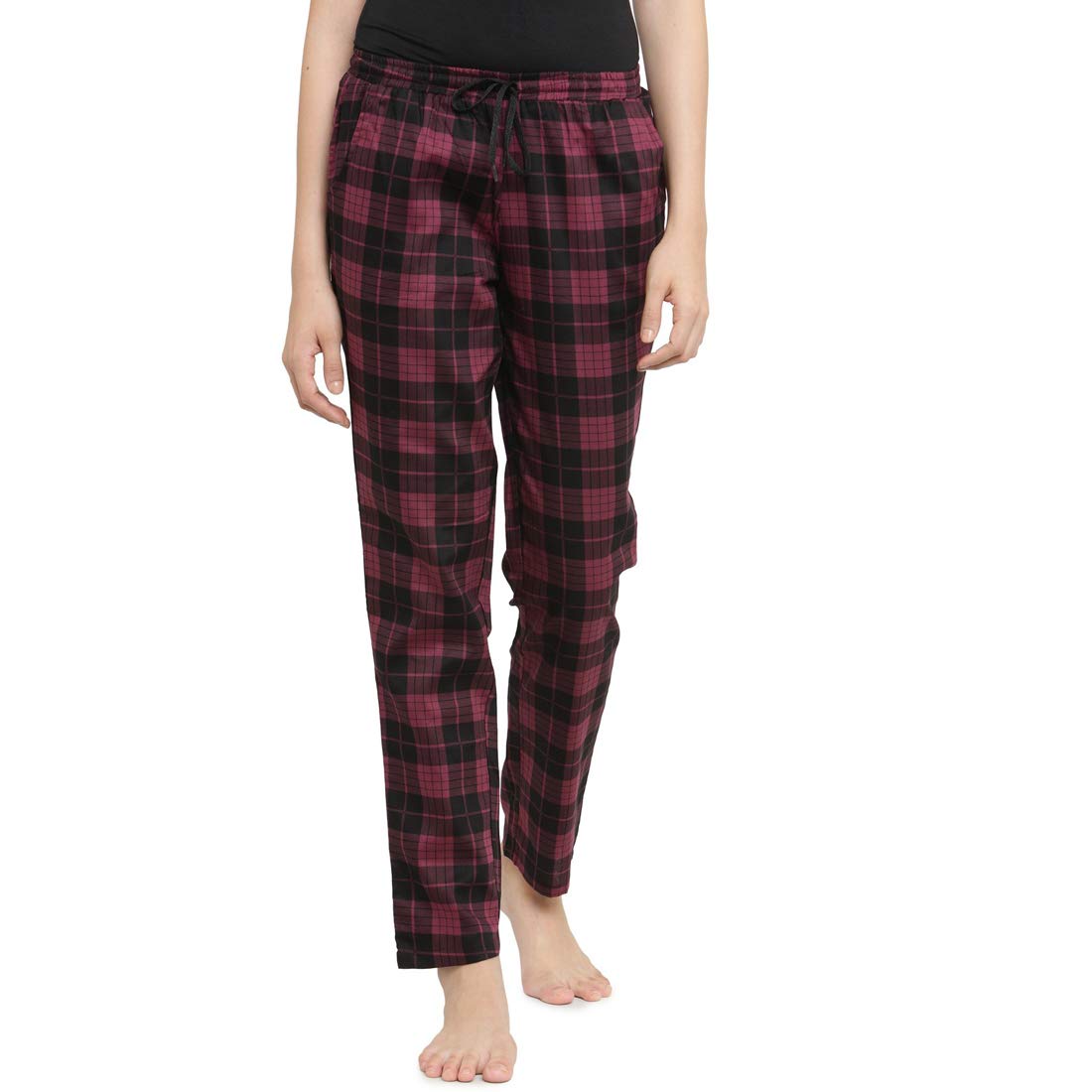 claura Women's Cotton Checkered Pajama-picture-55
