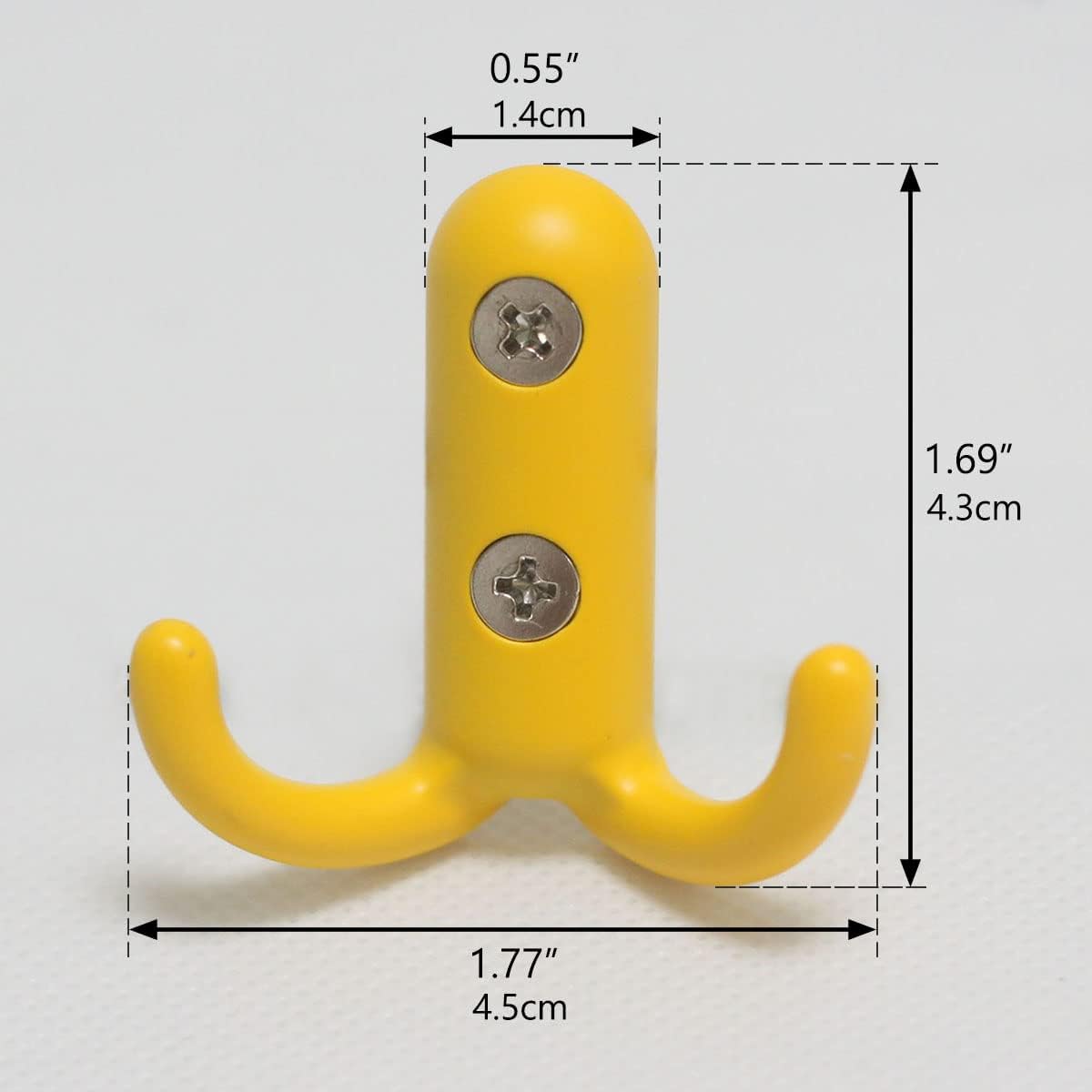 Kids Coat Hook Colorful Wall Hooks Decorative Small Wall Mounted Hooks for Hanging Towels Backpack Keys Cute Children's Room Nursery Decor 6 Pack Double Prong - Image 4