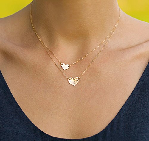 Image of MEVECCO Dainty Pendant Layered Necklaces for Women