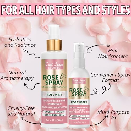 Spray de agua de rosa para cabello 200ml y 100ml miniatura 4