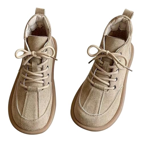 Botines para mujer, botas de tobillo para mujer, botas de ante marrón, zapatos casuales, zapatos para caminar, zapatos ortopédicos, zapatos de trekking, zapatos de senderismo, zapatos para exteriores