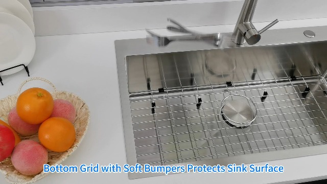 33x19 Drop in Kitchen Sink - Delironexu 16 Gauge Stainless