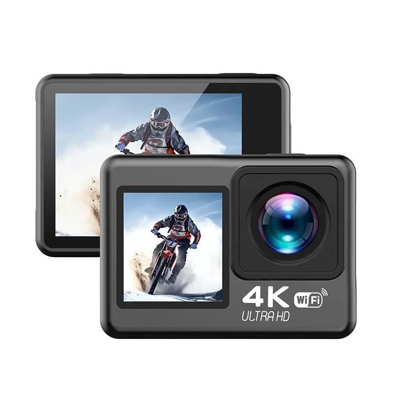 Fredbee 4K WiFi Sports Action Camera Ultra HD 12MP Waterproof DV Camcorder 170 Degree Wide Angle 2 Inch LCD Screen - Black-image-37