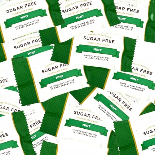 Gourmet Sugar Free Mint Patties-1 lb Deliciously Crafted Dark Chocolate Mint Delight for a Guilt-Free Indulgence Made with Stevia Extract-Perfect for Health-Conscious Chocolate Lovers(16 oz)