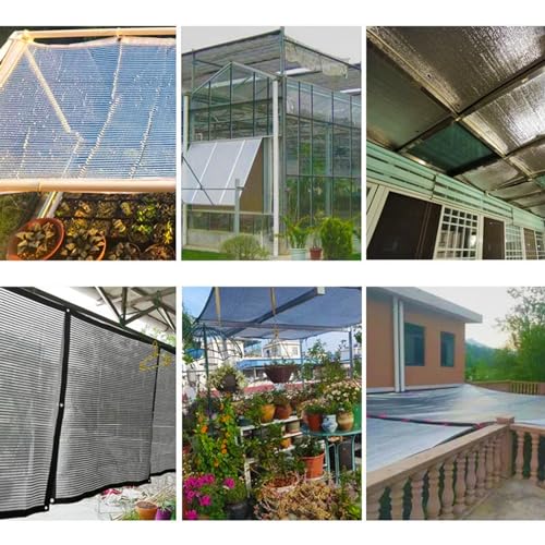 Malla de aluminio para terraza y balcón que crea sombra fresca de 5x8m 7