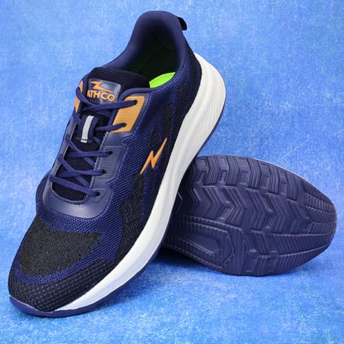 Image of ATHCO Mens Crysta Memory Foam Comfort Shoes|Running|Walking|Training|Gym|Jogging|Sneaker|Athletic|Laceup|Flexible|Lightweight|Dailyuse|Sports|Casual|ExtraSoft|Fitness