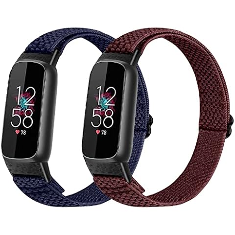 XFYELE Elastic Nylon Band Compatible with Fitbit Luxe Band and Fitbit Luxe Special Edition，Stretchable Breathable Nylon Sport Loop Replacement Strap for Fitbit Luxe for Men Women Cover